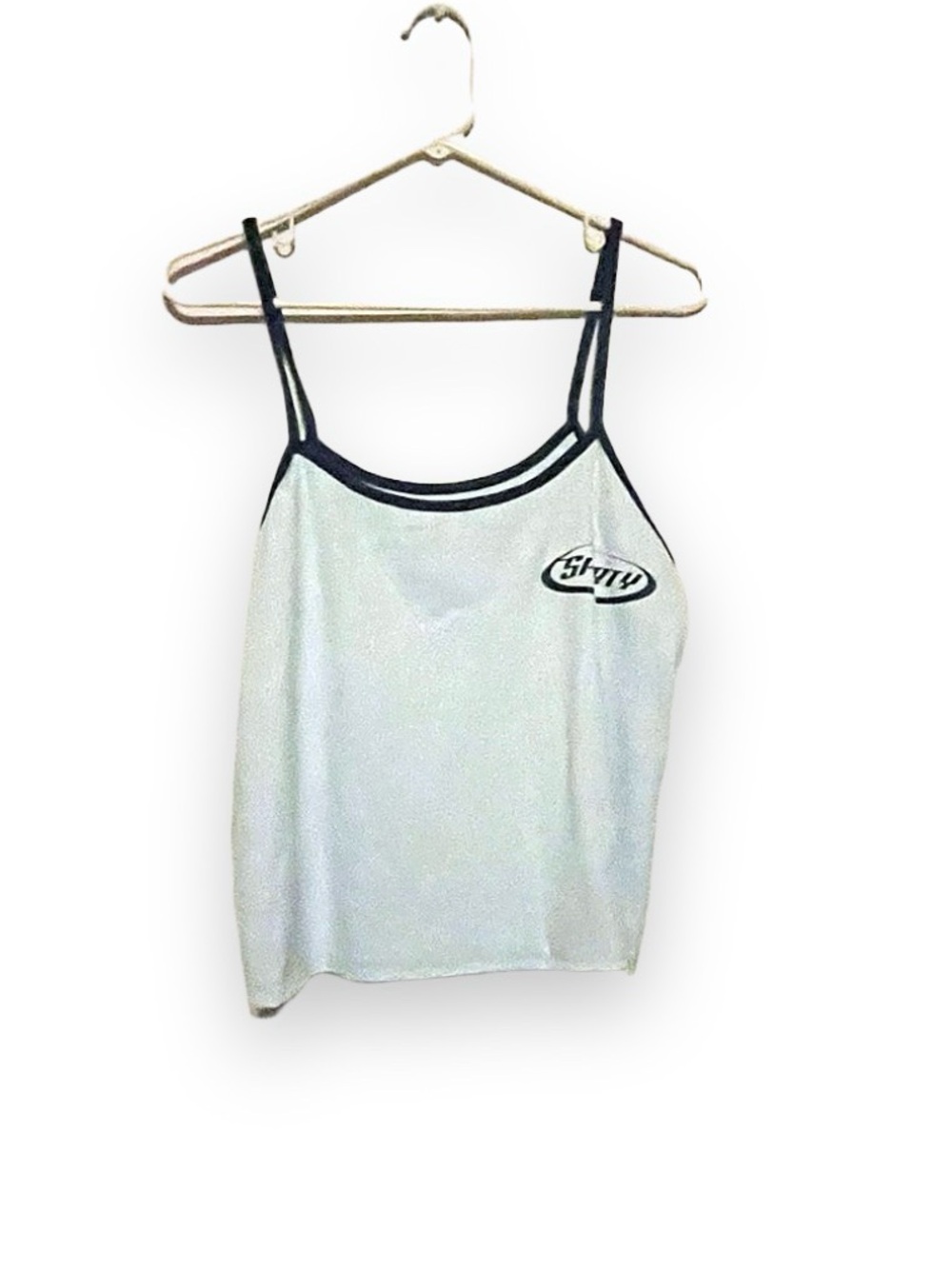 Light Blue Camisole with Navy Trim and Logo XXL